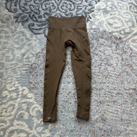 SET ACTIVE X REVOLVE Leggings Brush Brown XS - Picture 4 of 10